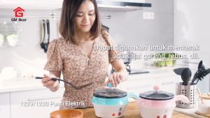 GM Bear Alat Memasak Panci Listrik 1.2L 1230-Cooking Pot Electric 1.2L
