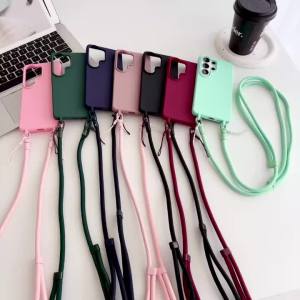 Lanyard Case For Samsung Galaxy S26 Ultra S25 FE A18 A17 A27 A37 A57 Shockproof Crossbody Neck Cord Strap Business Travel Cover