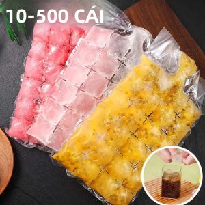 Túi Đựng Kem Bằng Nhựa Trong Dùng Một Lần Vật Dụng Nhà Bếp Tự Niêm Phong Cấp Thực Phẩm Để Làm Kem Trong Tủ Đông