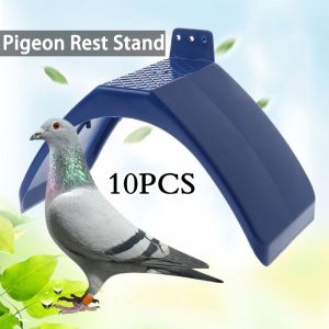 10PCS Blue Plastic Pigeon Dove Birds Rest Stand Frame Dwelling Perch