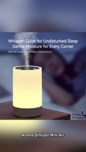 150ML USB Ultrasonic Aroma Diffuser & Mini Air Humidifier with 7-Color Night Light | Home & Bedroom Use
