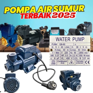 COD Mesin Pompa Air Sumur sungai air laut 40L/min 220V 550W Water Pump Electric Water Booster QB-60