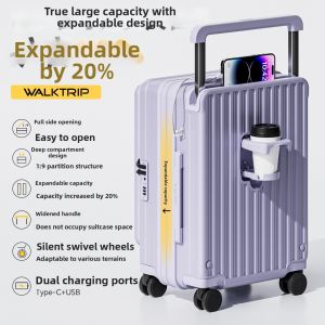 WALKTRIP | Side Opening Large Capacity Carry-on Luggage 20 Inch