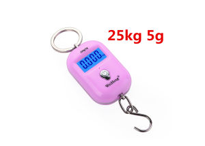 juan juan | 25kg 40kg Mini Digital Luggage Scale Hanging LCD Hook Scales Portable Digital Stainless Steel Scale