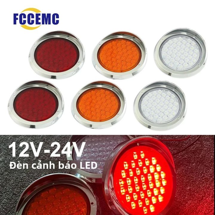 Vòng Có Mũ Trùm Đầu Bên Cột Mốc Đèn 12V-24V Phía Trước Phía Sau Thông Đèn Báo Cho Xe Tải Kéo Xe Buýt Xe Đa Năng Xe Phụ Kiện