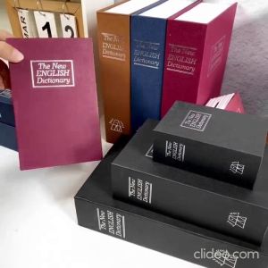 KBS801 / KBS802 / KBS803 Fake Book Safety Box With 3 Digit Password Fake Book Decoration Storage Box With Lock And Keys
