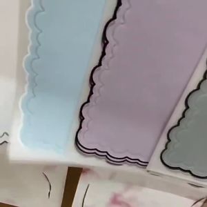 (Lembaran)Kertas Buket Cellophane motif Awan Cellophane cloud lace border flower wrapping