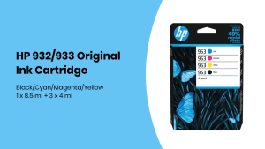 HP Cartridge 933 XL Original Ink CMY Untuk Cetakan Warna Tajam Cerah Hemat Awet