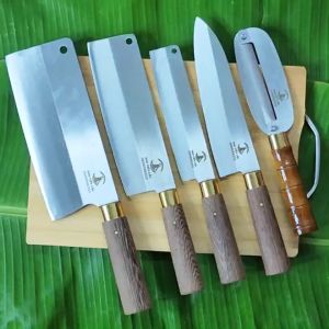 Bộ 5 dao nhà bếp A0B được rèn từ thép 420J2 của Nhật không gỉ