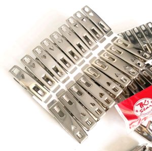 กิ๊ฟหนีบผ้า ที่หนีบผ้าอย่าดี stainless steel แพค 18 ตัว