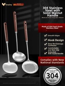 Snainy | Mushroom Shaped Food Grade 304 Stainless Steel Turner Thickened