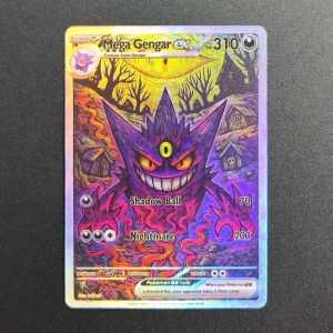 Keeppley | Self Made English Dark Style Rayquaza Milotic Giratina Mew Lugia Ho-Oh Celebi Mewtwo Umbreon Gengar Game Card Toy