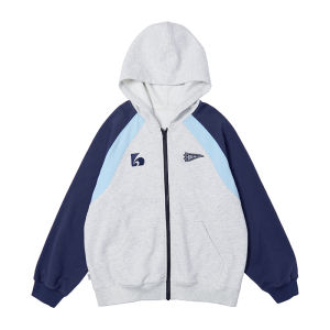 LANQISHUI | American College Vintage Style Youth Zipper Hoodie