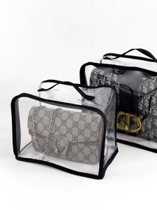 【SG Dliver】 V Bag Anti-Dust Transparent Moisture-Proof Mildew-Proof Frosted Bottom PVC Luxury Storage Organizing Fully