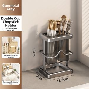WEIMEIYUAN | Multi-Function Kitchen Storage Rack with Knife Holder Chopstick Holder and Cutting Board