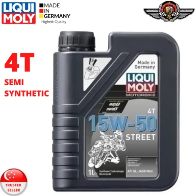LIQUI MOLY MOTORBIKE 4T 10W-40/ 15W-50/ 20W-50 STREET ENGINE OIL 1L (Made in Germany 🇩🇪)