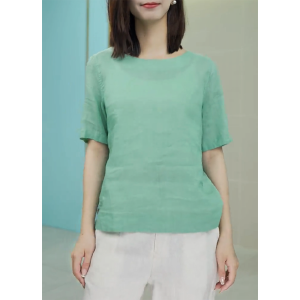 QINGNAER | Casual Slim-fit Short Sleeve Large Size Womens Shirt