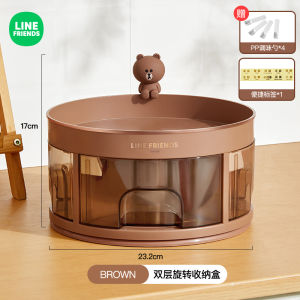 Kitchen Storage Rack One-Piece Multi-Grid Spice Organizer Rotating Bottle Shelf Countertop Storage for Cooking Accessories