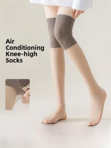 miiow | Womens Long Tube Socks Thin Air Conditioning Knee Pads Anti-snag Anti-slip Warm Half Leg Over Knee Long Tube Socks