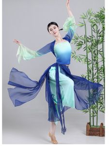 คลาสสิก Dancewear Qiyun Shenghuai ผู้ใหญ่ชุดเต้นรําสไตล์จีน Slimming Elegant Super Human Dance เครื่องแต่งกายสําหรับหญิง