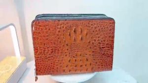 Ví Cầm Tay Cao Cấp 2 khoá.Bóp da cầm tay doanh nhân.Ví Da Vân Cá Xấu Cao Cấp.661