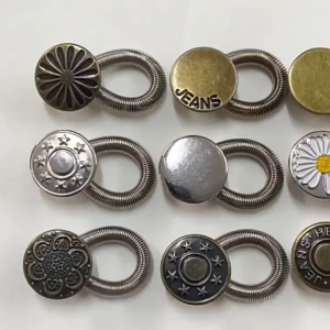 COZII1 Cái Nút Lò Xo Kim Loại Nới Rộng Thắt Lưng Quần Jean Điều Chỉnh Được