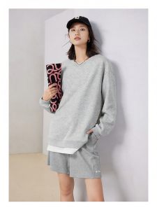 Toyouth | Streetwear Hoodie for Women Loose Fleece Round Neck No Hood