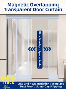 LVSEFENG | Air Blocking Magnetic PVC Soft Door Curtain