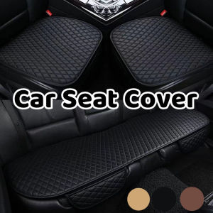 Car Seat Cover Universal Leather Non Slip Cushion Set Auto Chair Protector Mats with Storage Pocket