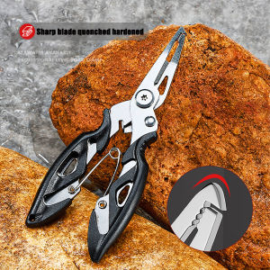 Fishing Pliers Multi-Function Hook Remover Split Ring Fishing Gears Accessories Stainless Steel Line Cutter