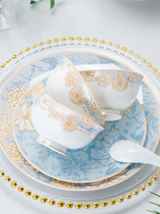 YANJIA | Bộ Đồ Ăn Gốm Sứ Cao Cấp Cho Gia Đình