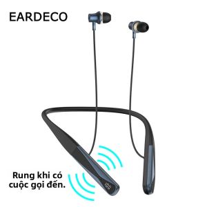 Tai Nghe Bluetooth 6.0 Âm Thanh Nổi EARDECO HIFI Bass Có Chức Năng Gọi Rung Tai Nghe Đeo Cổ Không Dây Dành Cho Thể Thao Và Thể Hình