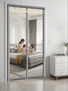 SHULIAN | Windproof Insulating Curtain Home Bedroom Use No-Drilling Required