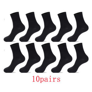 5/15Pair Mens 100% Cotton Socks Black White Gray Business Men Tube Socks Soft Breathable Spring Summer for Male Socks Plus Size