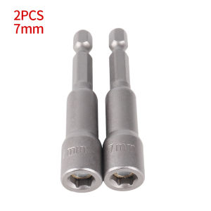2Pcs 6-19mm Magnetic Nut Driver Socket Set Metric Impact Grade Nut Setters 6.35mm Hex Shank Drill Bit