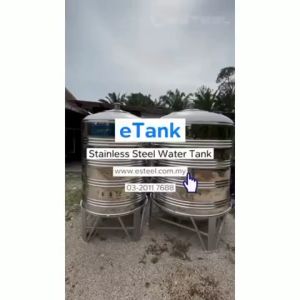 eSteel Stainless Steel Water Tank / Tangki Air Stainless Steel 304 | With Stand / Without Stand / Horizontal Tangki Air Murni 2000L Water Tank 2000 L - Lazada