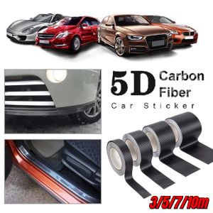 5D Carbon Fiber Nano Glue Car Sticker Protector Film Door Edge Protector Car Trunk Door Sill Full Body Sticker Vinyl Car