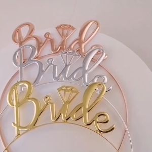 Bando Bride To Be Silver Gold Alloy Plastik Best Headband