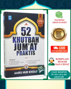 PAKET 2 BUKU 52 Khutbah Jumat Praktis JILID 1 dan 2 Plus Ceramah Idul Fitri dan Idul Adha Karya Amru Nur Kholis Buku Ceramah Kultum Pidato Pustaka Arafah