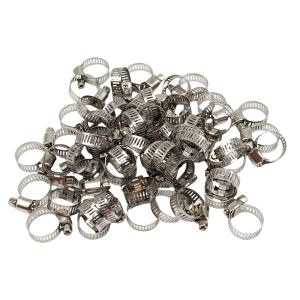 Adjustable Stainless Steel Screw Band Hose Clamps Car Fuel Tube Pipe Clamp Worm Gear Plier Tools Faucet Water Pipes Fasteners