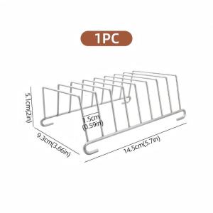 /KQM/Steel Toast And Bread Rack 8 Slots Rectangle Food Display Tool For Air Fryer Accessories Stainless