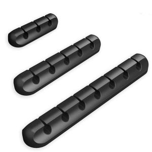 3Clip/5Clip/7Clip Cable Organizer Silicone USB Cable Winder Desktop Tidy Management Clips Cable Holder Cable