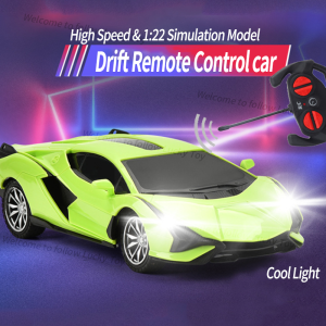 Car Remote Control with LED Light High Speed Drift Racing rc Car Toy for Boys Birthday Gift