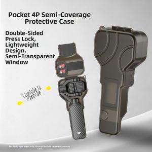 JJC | Protective Case for DJI Pocket 4 Pro/4P Transparent Hard Shell Gimbale Protection and Storage Cover