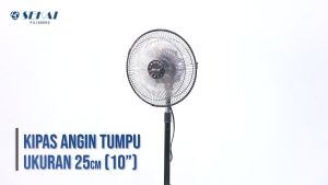 SEKAI Stand Fan Tornado Mini 10 Inch HSN 1038 Rangka Besi Baling Aluminium Angin Kencang