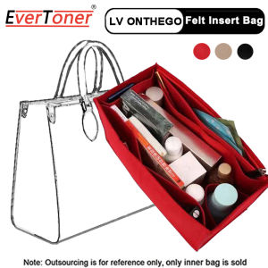 EverToner Felt Cloth Insert Bag Organizer Fits for ONTHEGO Tote Makeup Handbag Organizer Travel Inner Purse Baby Cosmetic Mommy Inner Bags