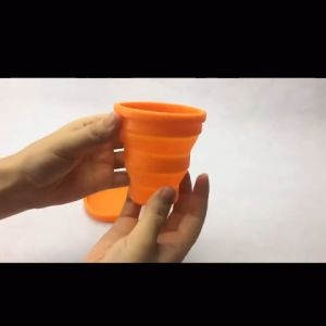[COZZY]Gel Silikon Cawan Lipat/Silicone Gel Foldable Cup 170ml Travel Outdoor Portable Drinking Water Folding Cawan Silikon/硅胶折叠杯