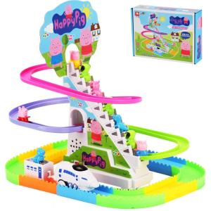 Automatic Electric Stair Climbing and Sliding Animal Toy