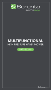 Sorento Bathroom Toilet Handheld Make High Turbo Pressure Shower Head Water Saving SET 3 IN 1