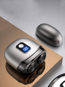 Portable Electric Shaver for Men Full Body Washable Mini Shaving Razor Dual Blade Head LED Screen Display Wireless Charging